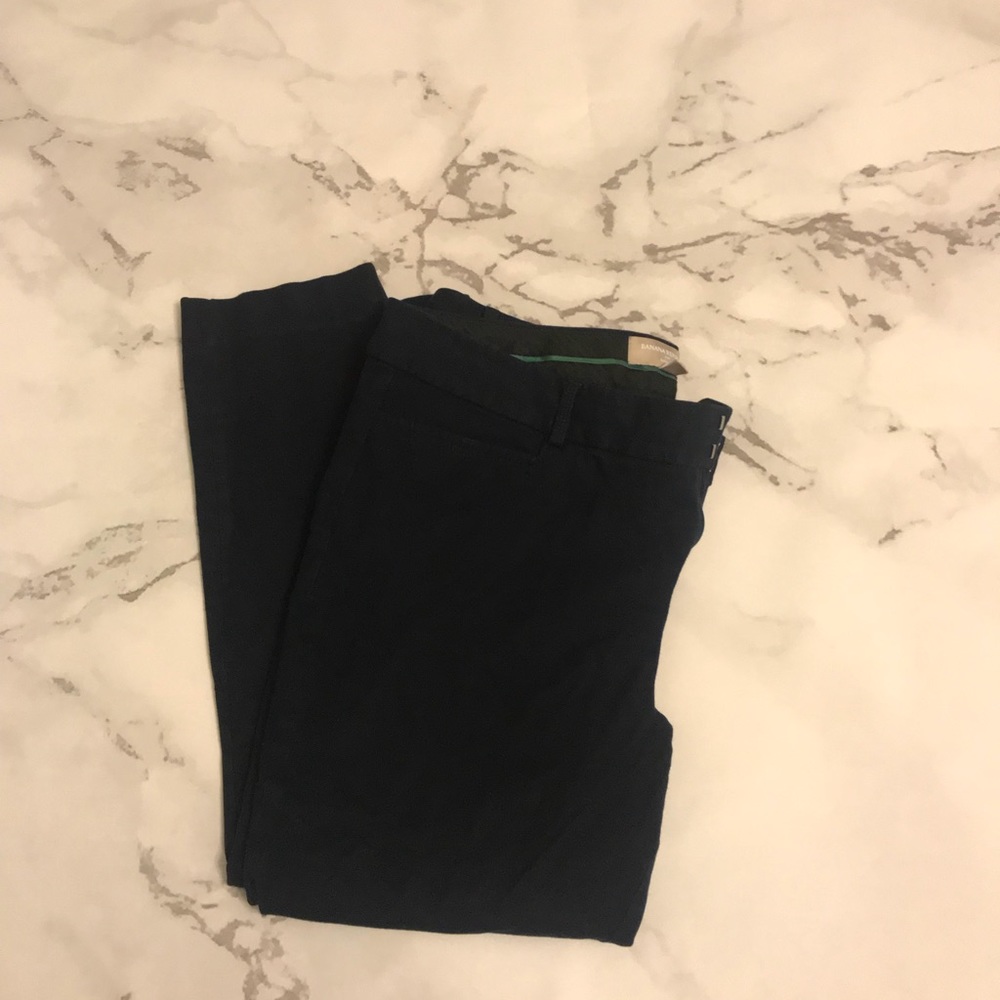 Navy Banana Republic Sloan Crop skinny Pants 14